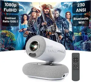 Porodo Lumacast Smart Full HD Projector, 230 ANSI Lumens, 1080P