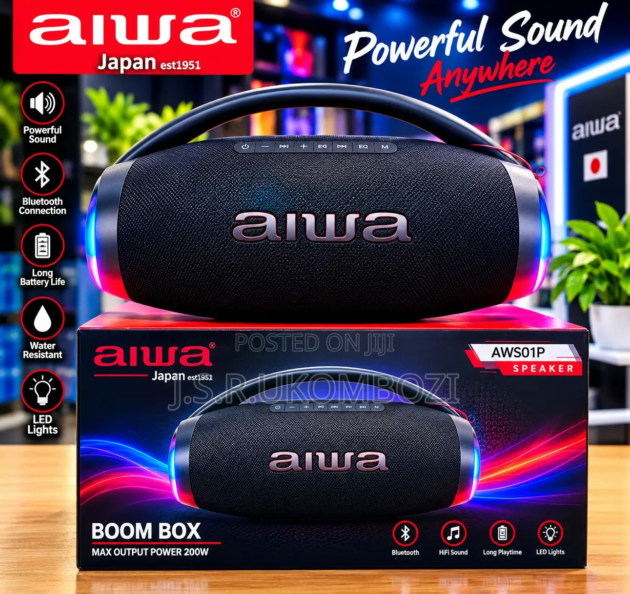 Awa Sound Bar Watts 300w