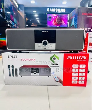 AIWA Party Speaker SoundBar Sp627 From JAPAN 400w Two Wireless miC