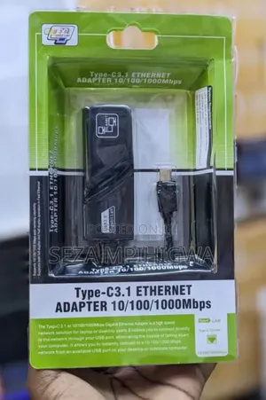 Type-C to Ethernet LAN Adapter (10/100/1000Mbps Gigabit)