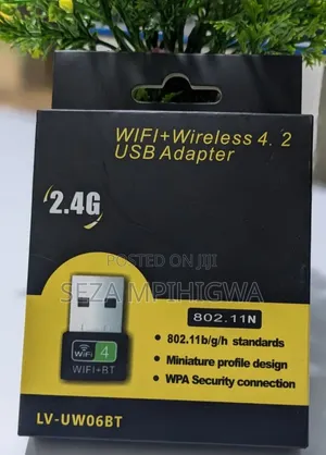​2-in-1 Mini USB Wi-Fi & Bluetooth 4.2 Adapter (LV-UW06BT)