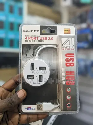 ​4-Port USB 2.0 Hi-Speed Round Hub (Model: P-1703)