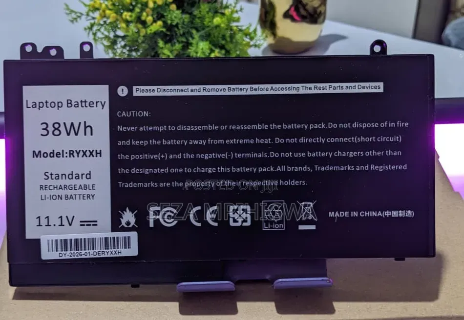 Replacement Laptop Battery Model RYXXH (11.1V, 38Wh)