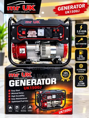 Generator UK 1500
•Easy Start 
•Minimal Noise 
•High Durabilities