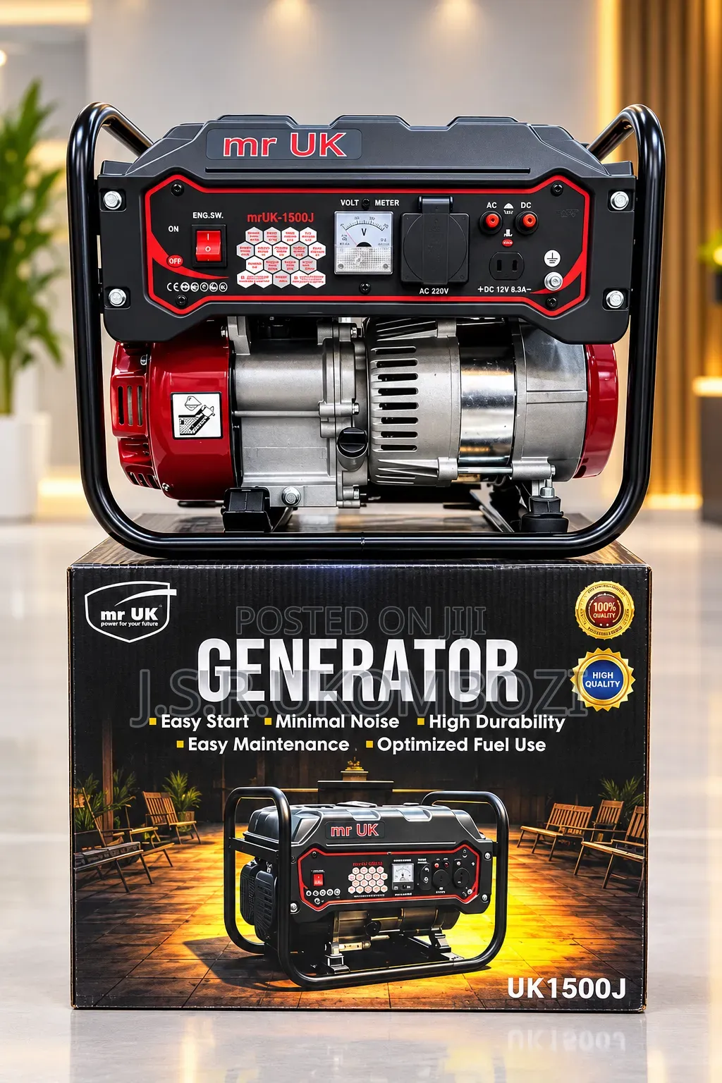Generator UK 1500
•Easy Start 
•Minimal Noise 
•High Durabilities