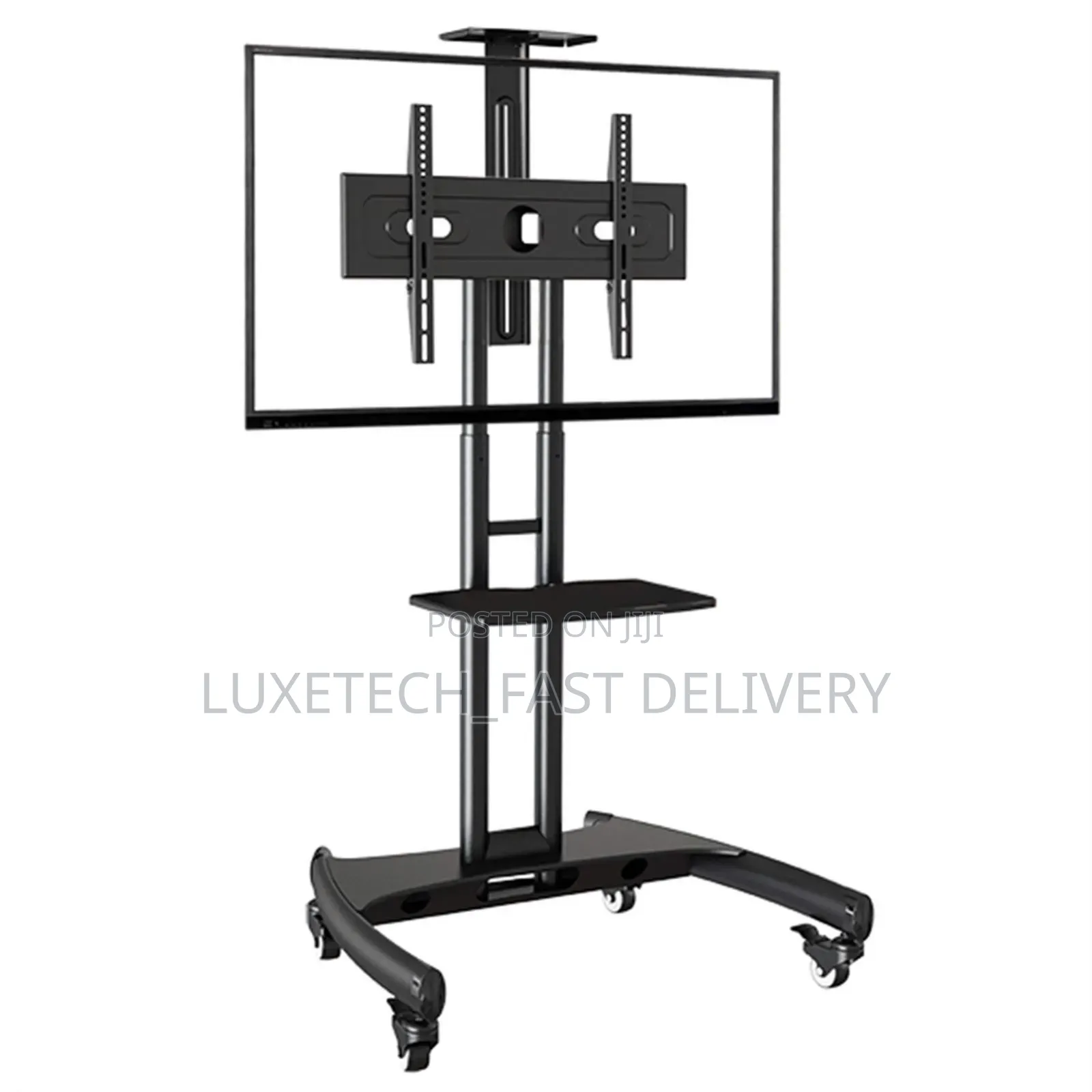 North Bayou Mobile TV Stand With Wheels – 32" to 75" Screens