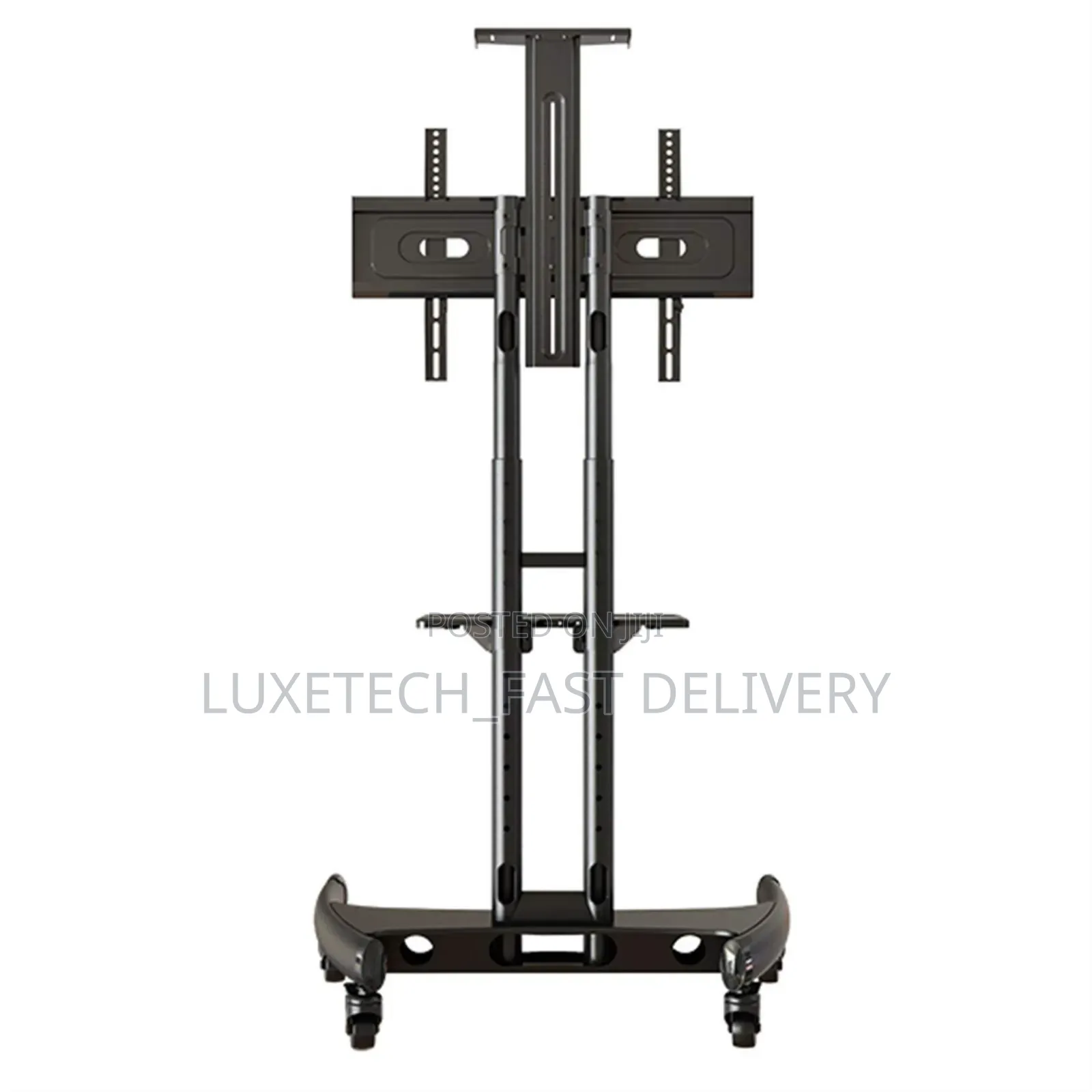 North Bayou Mobile TV Stand With Wheels – 32" to 75" Screens