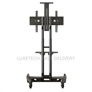 North Bayou Mobile TV Stand With Wheels – 32" to 75" Screens