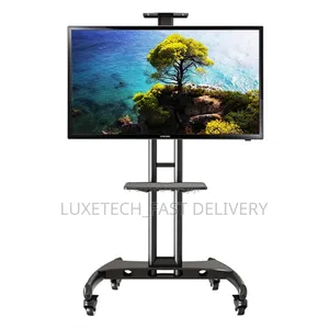 North Bayou Mobile TV Stand With Wheels – 32" to 75" Screens