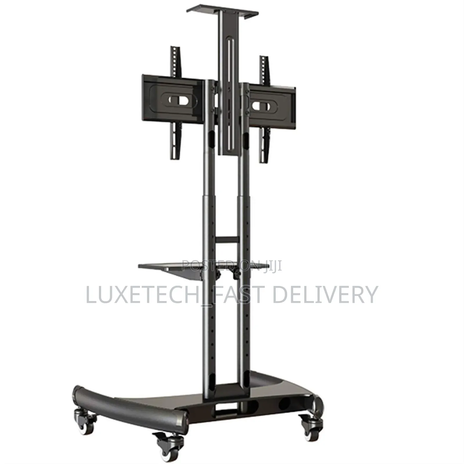 North Bayou Mobile TV Stand With Wheels – 32" to 75" Screens