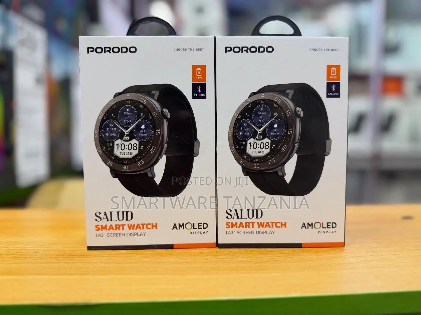 Porodo Salud Smart Watch AMOLED Display and Bluetooth Calling