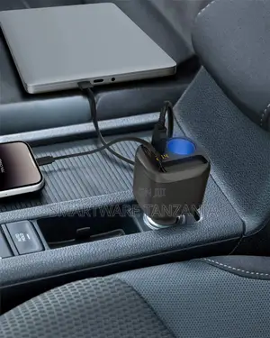 Porodo Apollo Multi-Port Car Charger With 45W PD and 18W QC, USB-C