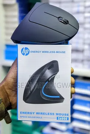 ​HP S6000 Ergonomic Wireless Mouse - Haimalizi Chaji & Inatunza Mkono