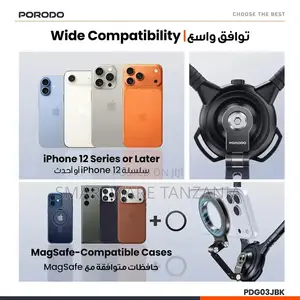 Porodo STANCE Neck-Mounted Phone Holder With 360-Degree Rotation