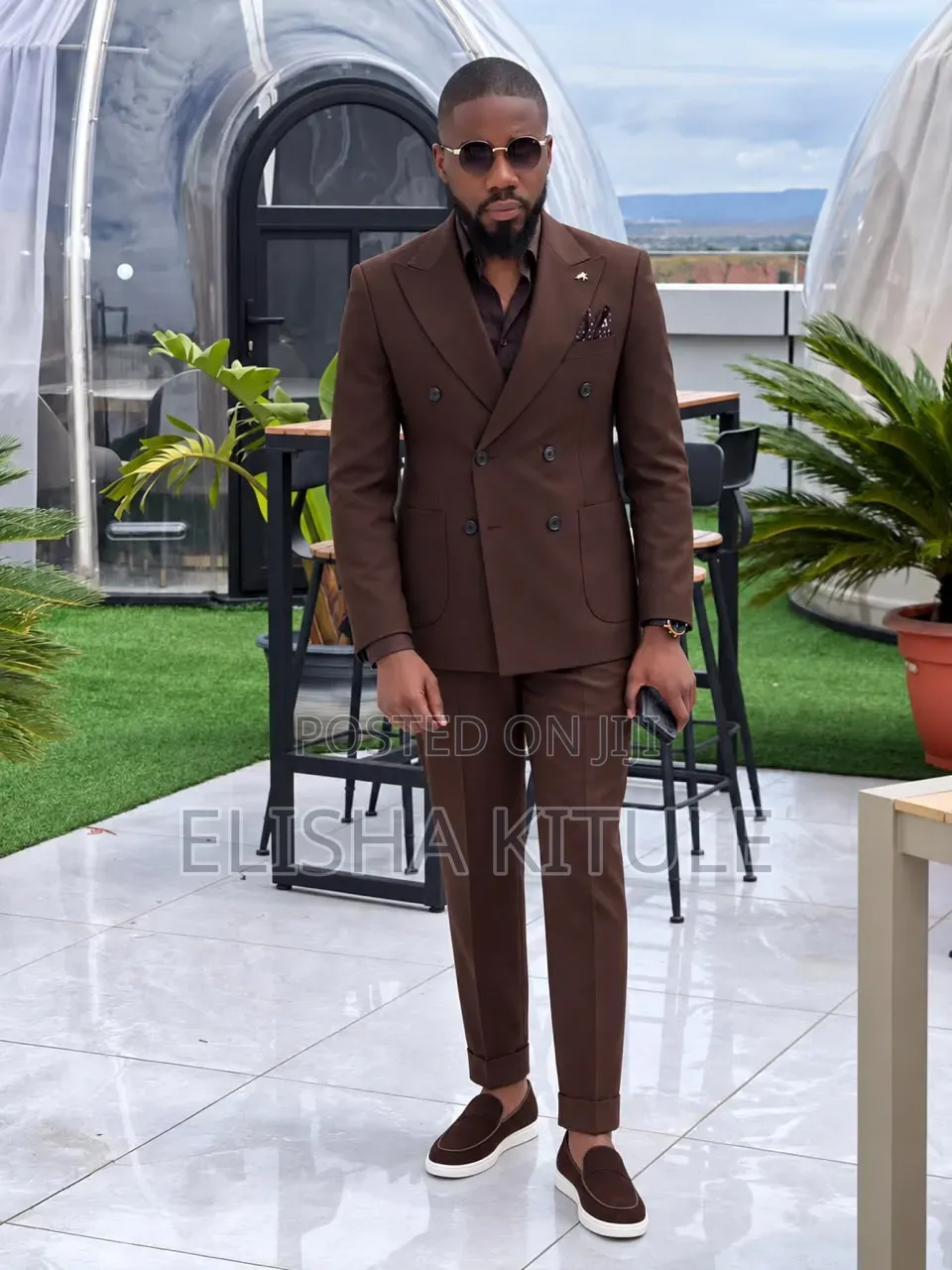Brand New for Men Chocolate Brown Suit