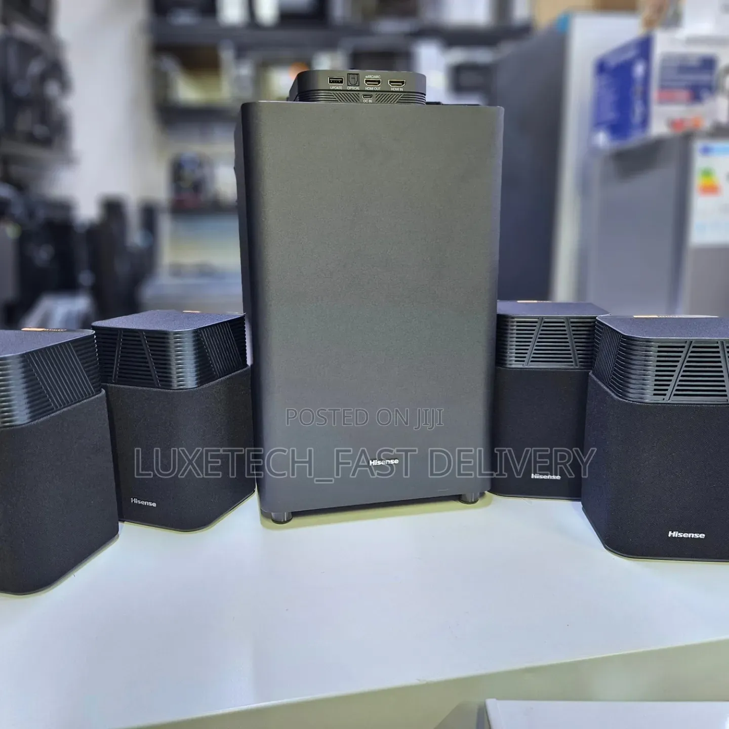 Hisense HT Saturn 720W Dolby Atmos Home Theater – Wireless Speakers
