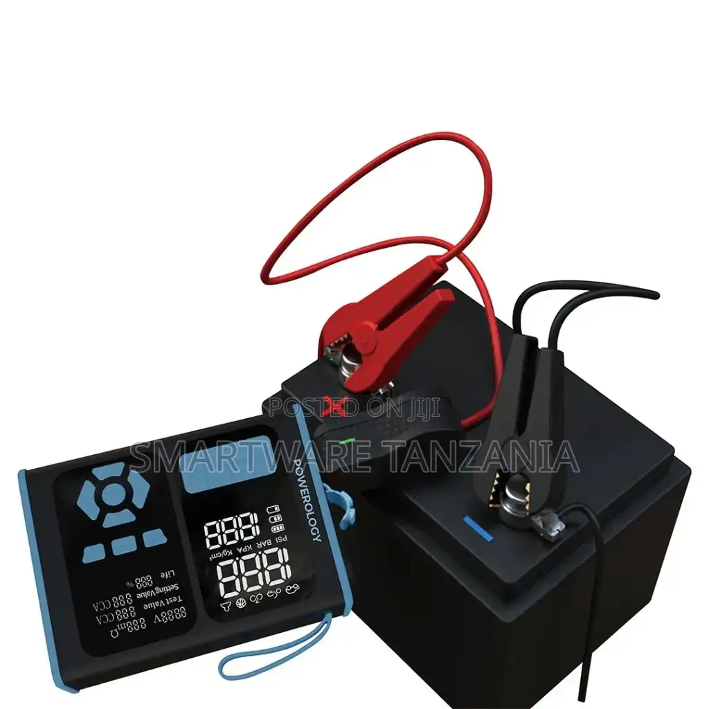Powerology All-in-One Car Emergency Solution Jump Starter, OBD II Tool