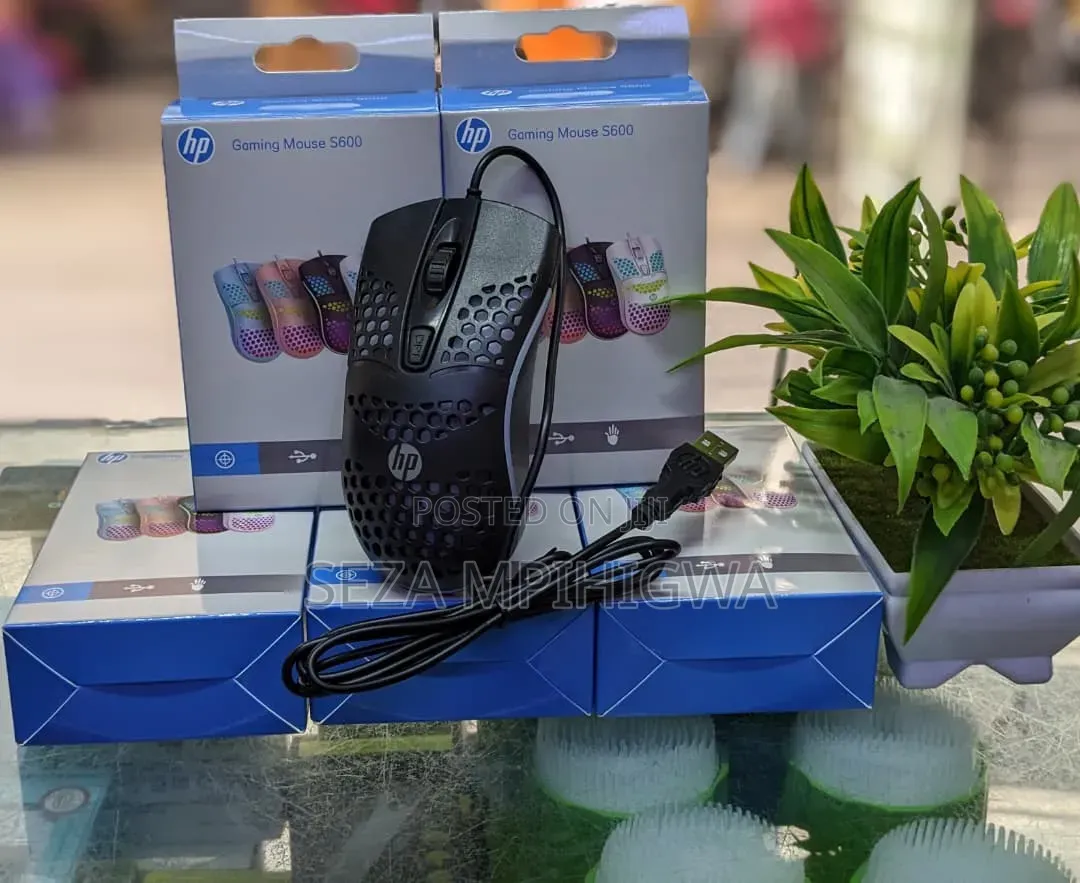 ​HP Gaming Mouse S600 (Honeycomb Design & RGB) - Lightweight Brand New