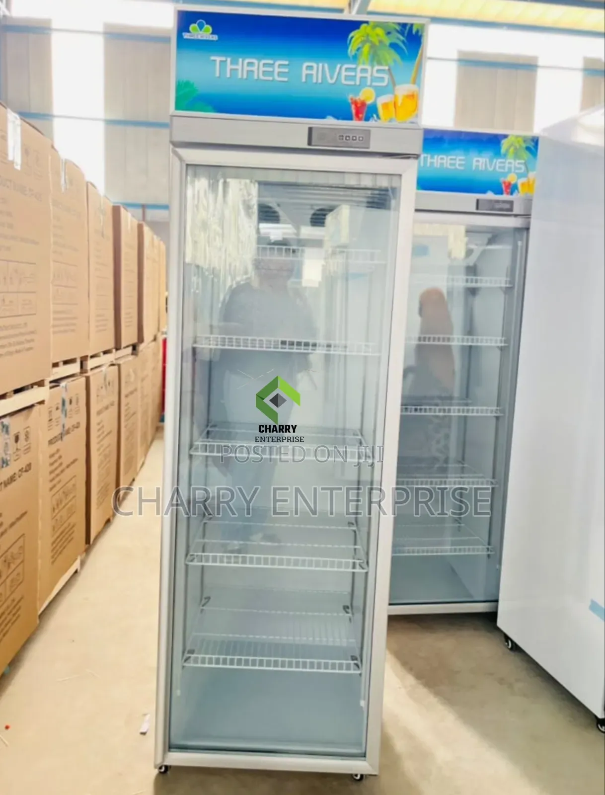 Commercial Three Rivers Showcase Fridge 420L Beverage Cooler Display