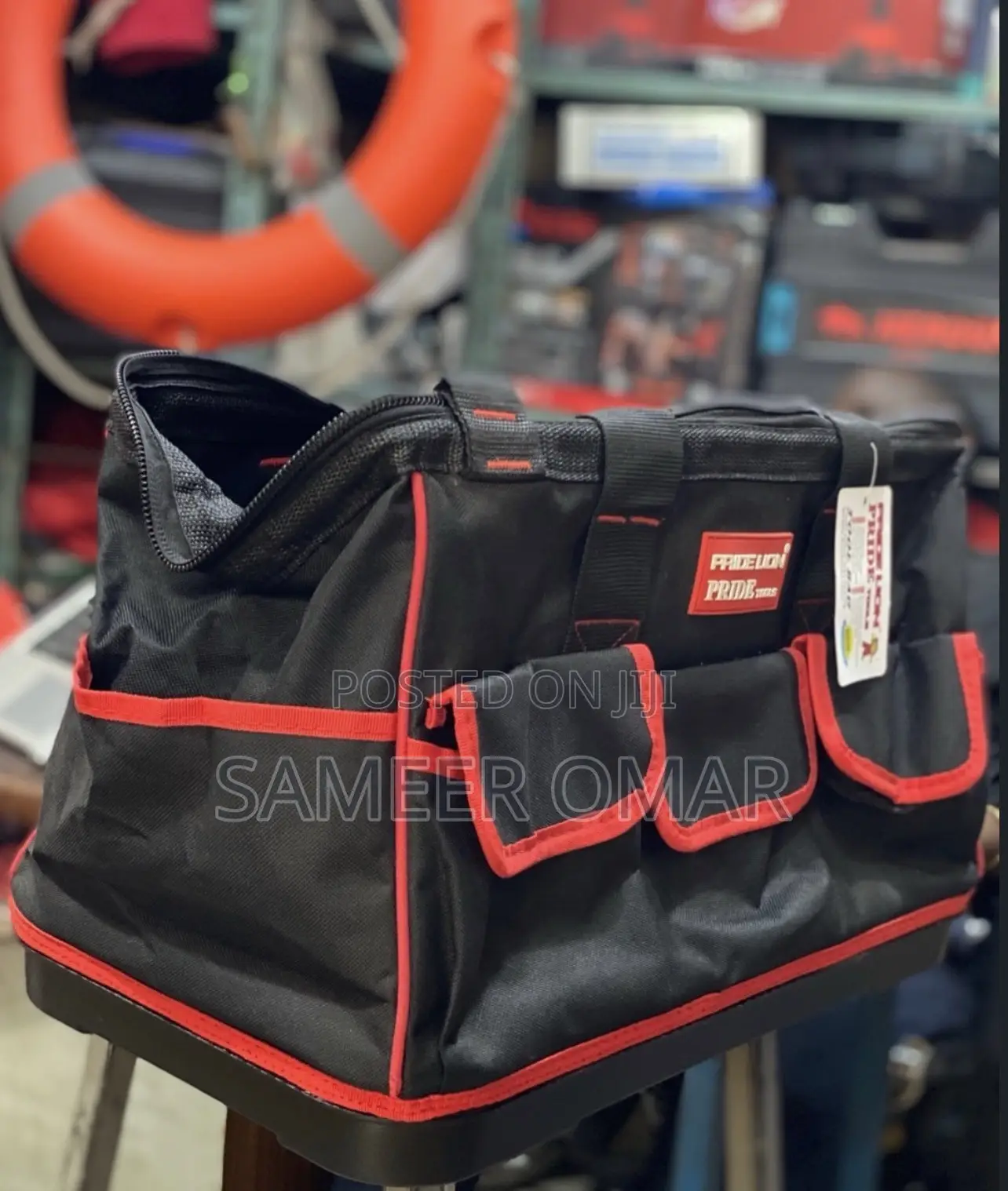 Tools Bag – Red & Black Portable Tool Organizer