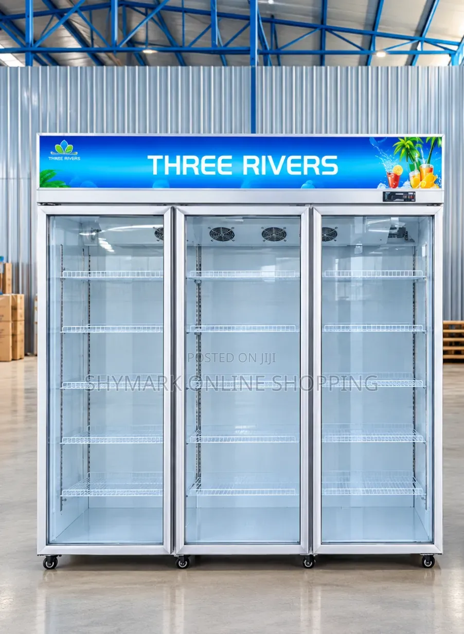 Three Rivers 3-Door Showcase Display Refrigerator 1350L
