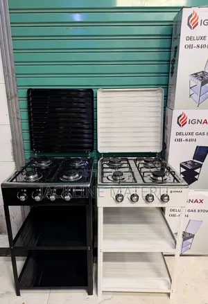 Ignas 4plate Gas Cooker Free Standing Shelves