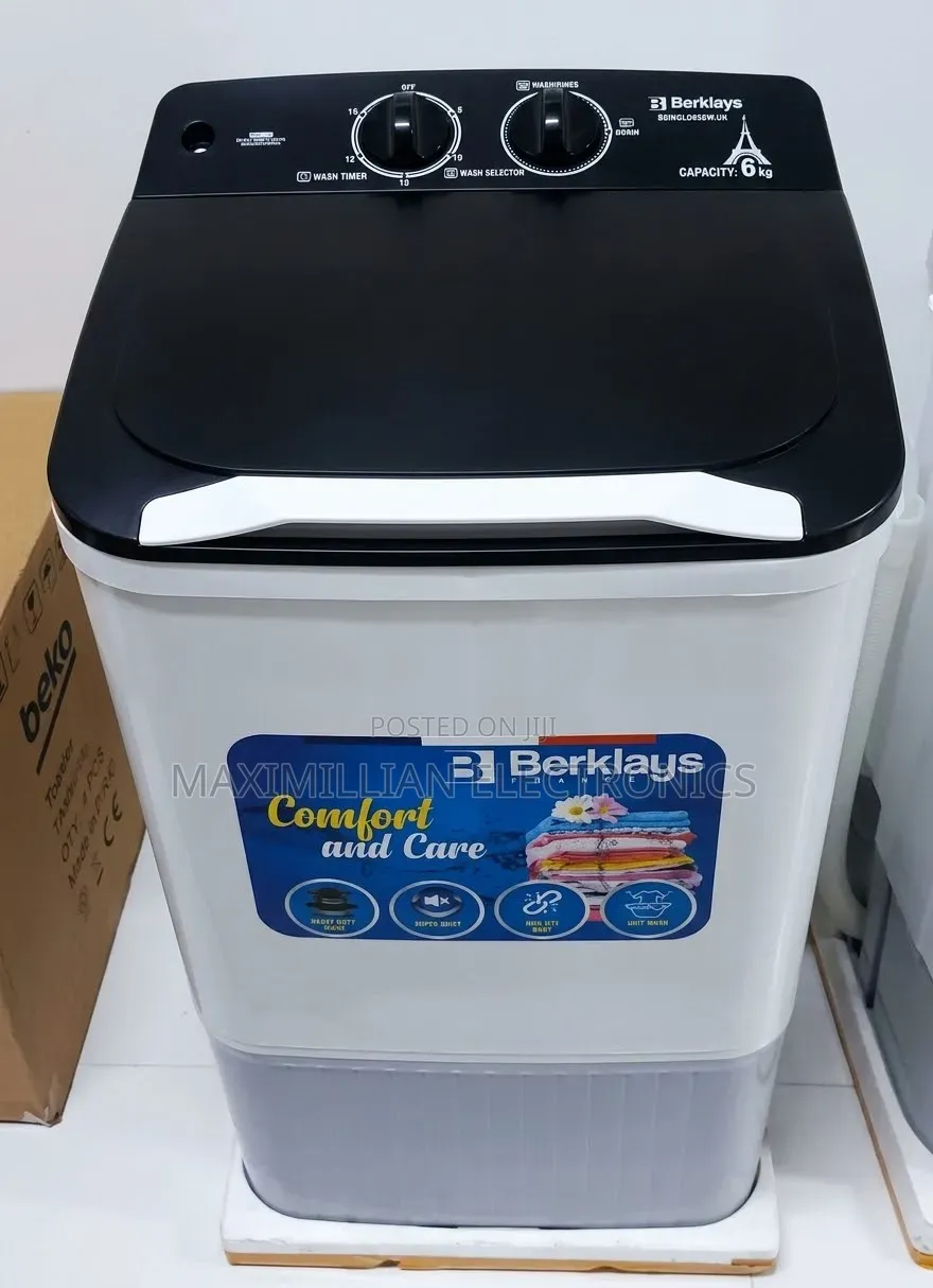 BERKLAYS Singletube Washingmashine 6 Kg
