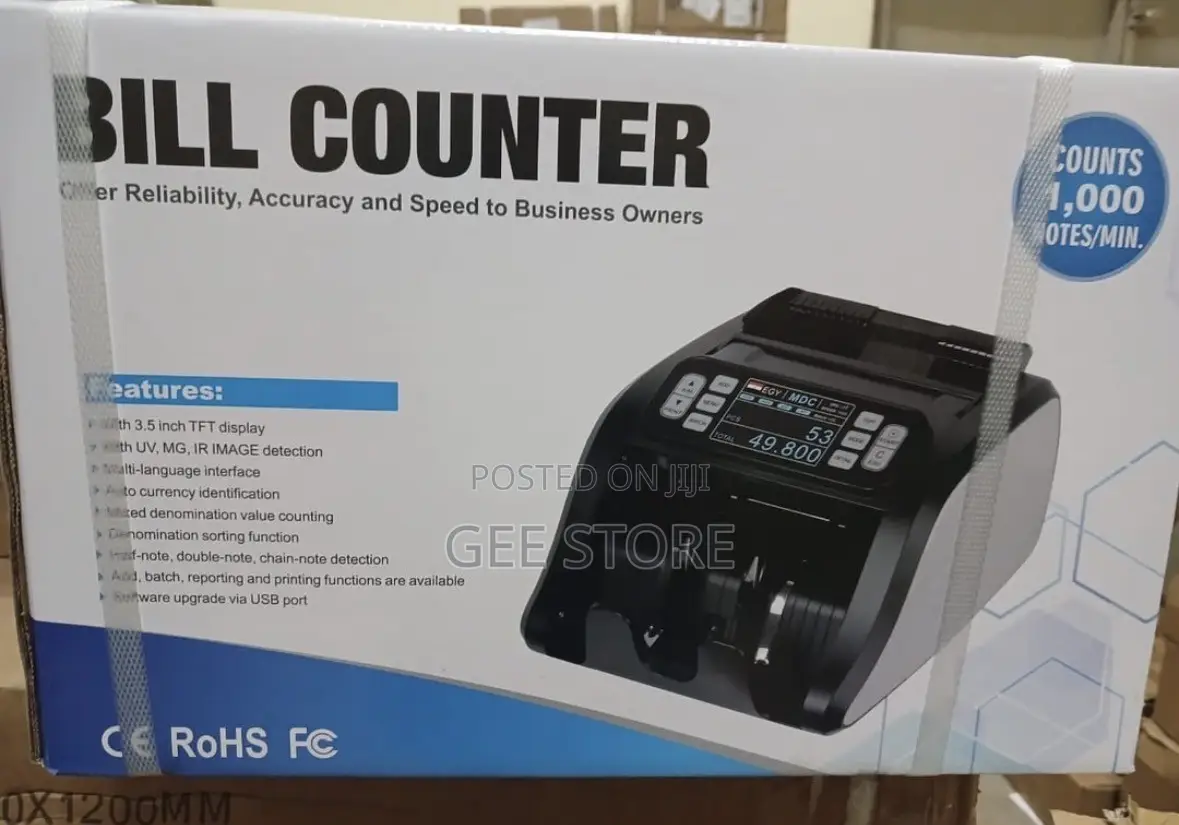 Bill Counter Machine With UV, MG, and IR Counterfeit Detection