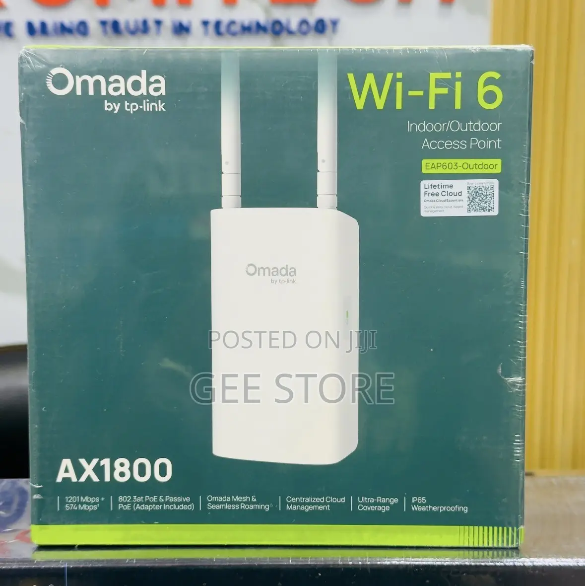 TP-Link Omada EAP603-Outdoor AX1800 Indoor/Outdoor Wi-Fi 6 Acces Point