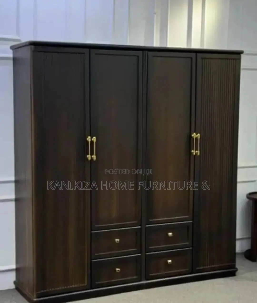 Wardrobe Ya Milango Minne Rangi Ni Mate Brown