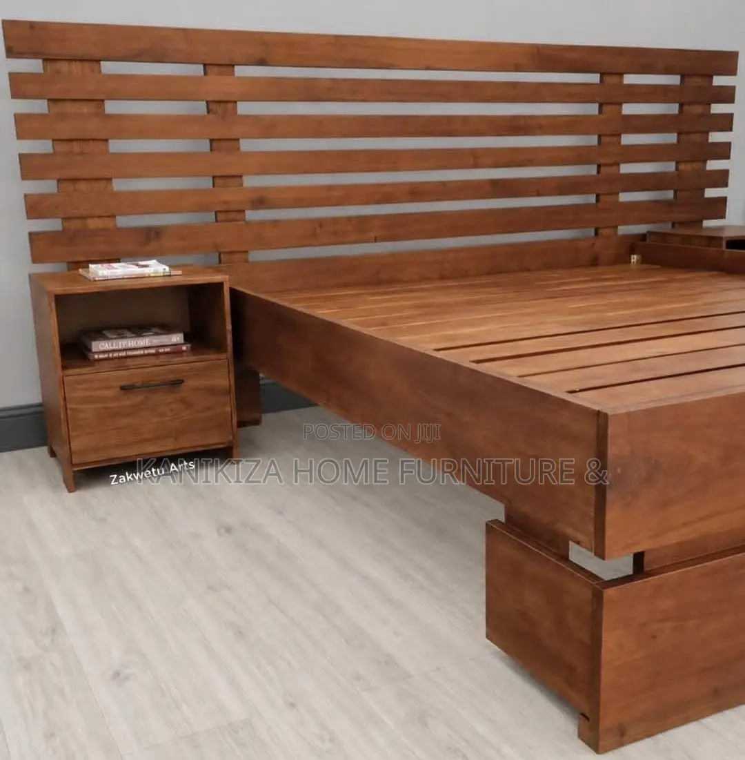Modern and Unique Bed Size 5/6 Material Ni Mbao Ya Mninga