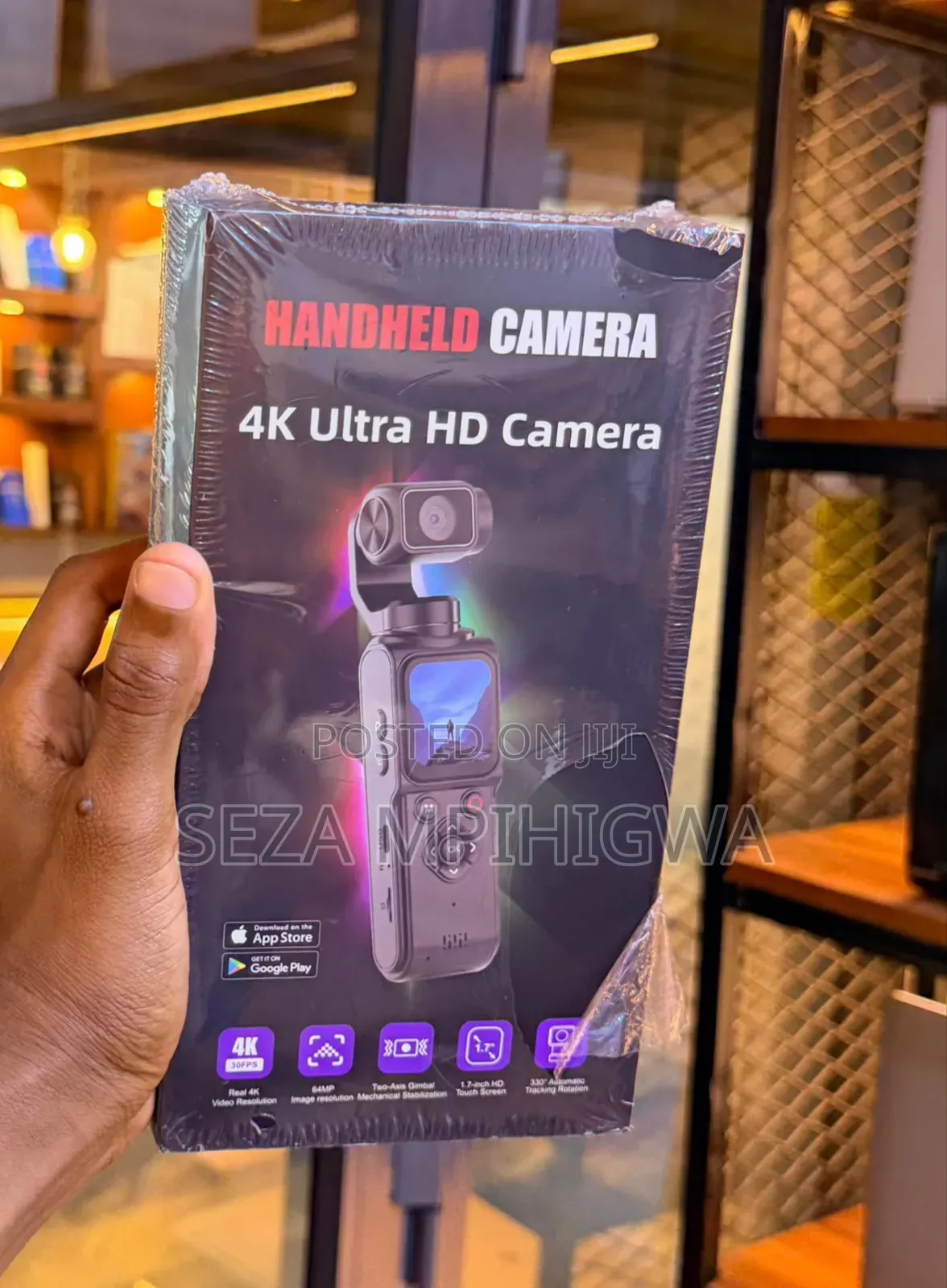 4K Ultra HD Handheld Vlogging Camera With Mechanical Gimbal