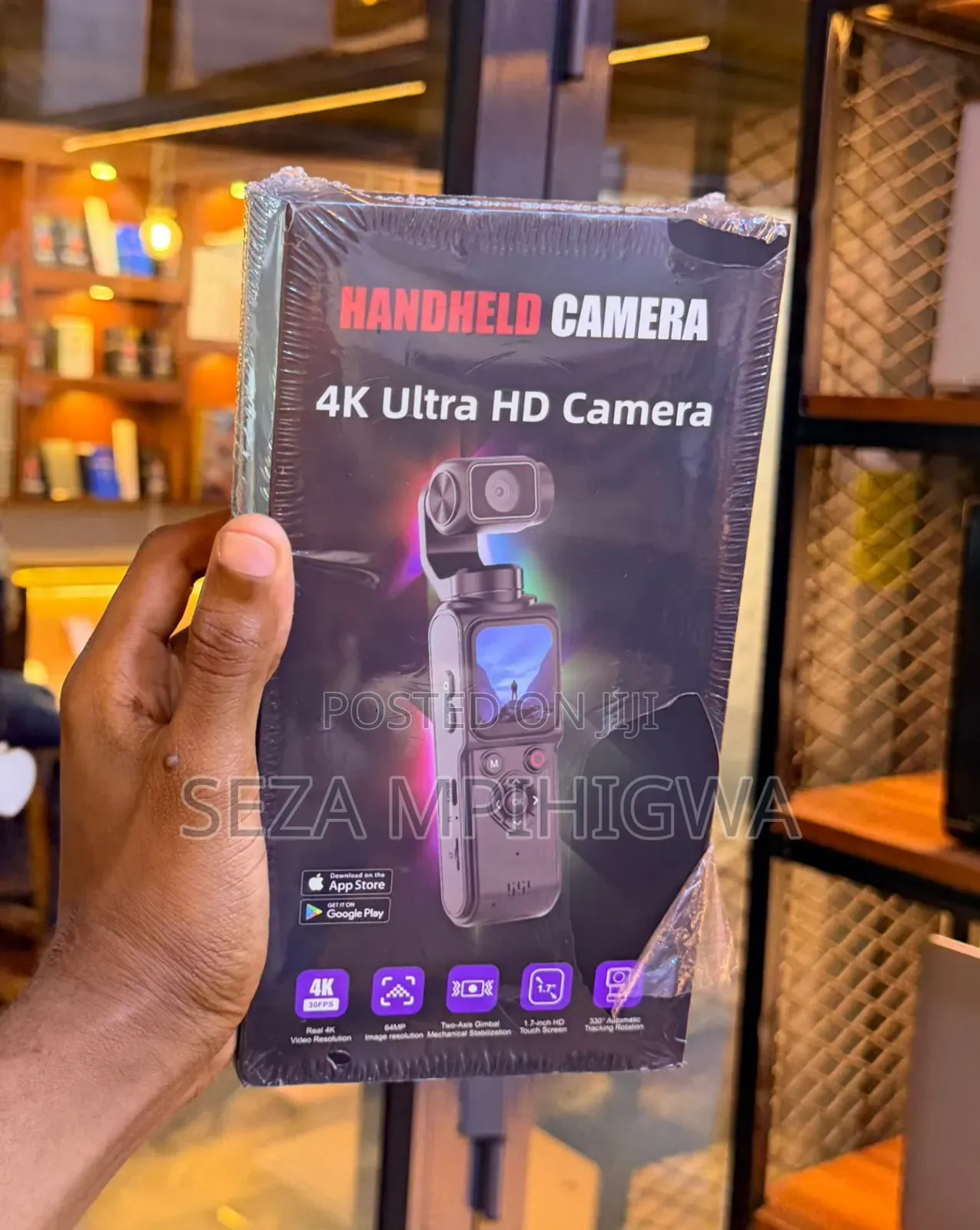 4K Ultra HD Handheld Vlogging Camera With Mechanical Gimbal
