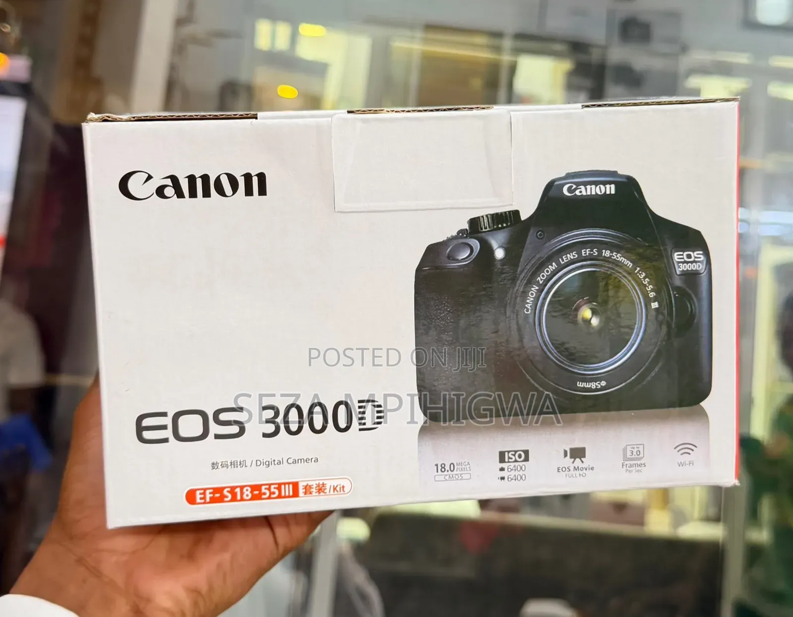 Canon EOS 3000D DSLR Camera + 18-55mm Lens With Wi-Fi (Brand New
