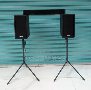 Firstech Portable PA Sound System With Speaker Stands (Heavy Duty)