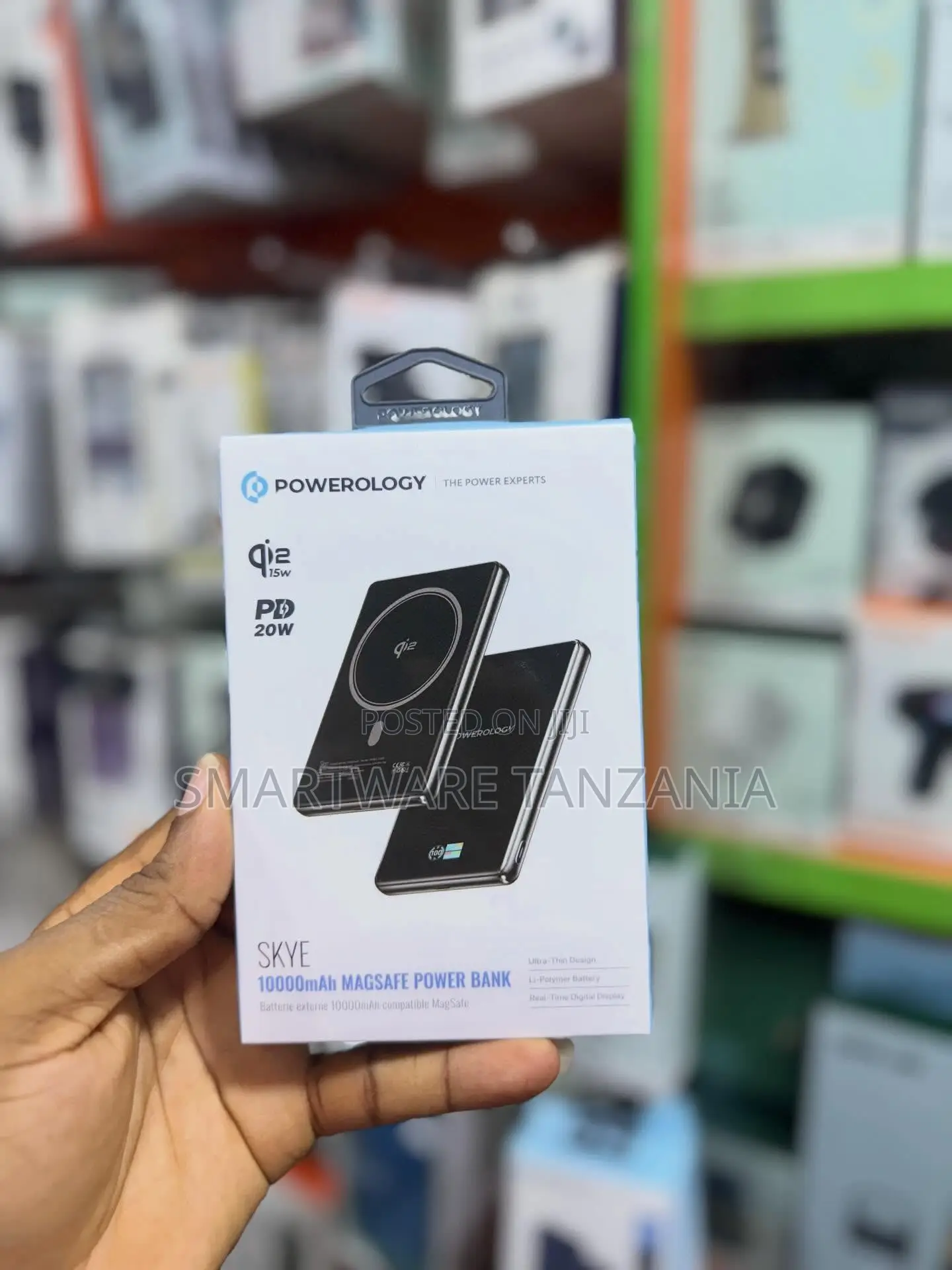 Powerology Skye 10000mAh MagSafe Power Bank With 20W PD Charging