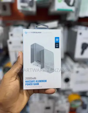 Powerology 20000mAh MagSafe Aluminum Power Bank With 20W PD Output