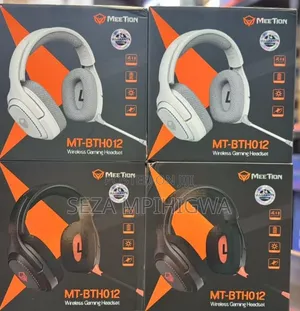 Meetion MT-BTH012 Wireless Gaming Headset (White & Black) - Brand New