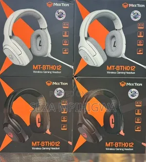 Meetion MT-BTH012 Wireless Gaming Headset (White & Black) - Brand New