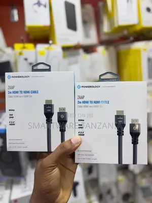 Powerology Zaap 2m HDMI to HDMI Cable, 16K UHD, V2.2, Braided Material