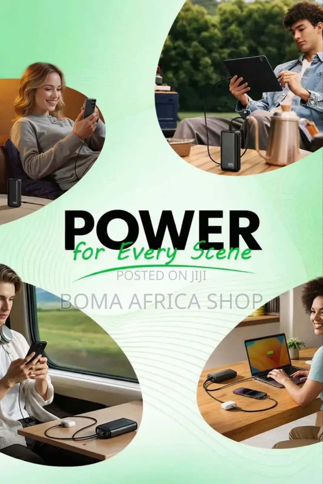 50,000mah Portable Power Bank 22.5W Fast Charging for Cell Phone