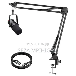 V8K Live Sound Card Set With Condenser Microphone & Boom Arm Stand