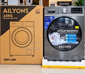 Ailyons Washing Machine Front Load Wash & Spin 10Kg