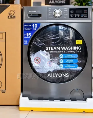 Ailyons Washing Machine Front Load Wash & Spin 10Kg