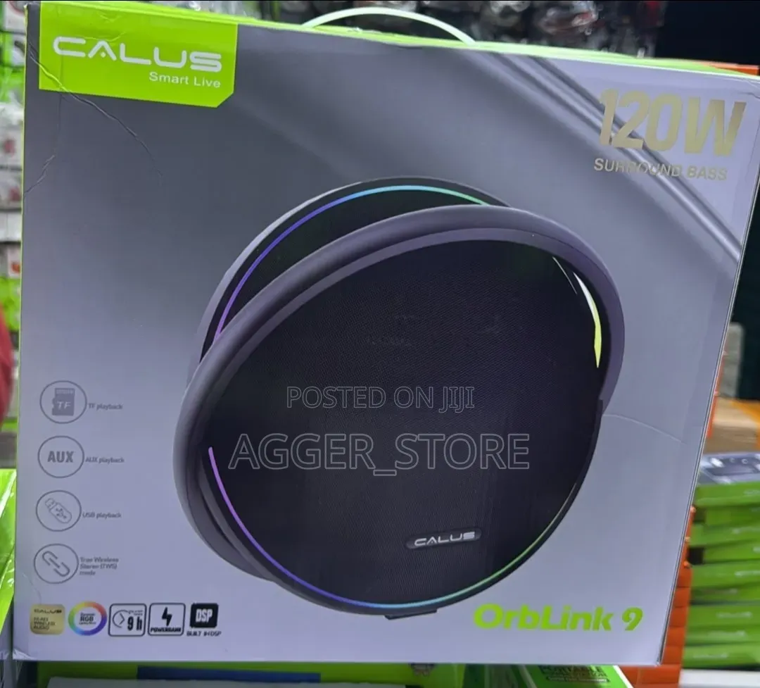 Calus OrbLink 9, a Portable 120W Surround-Bass Wireless Speaker