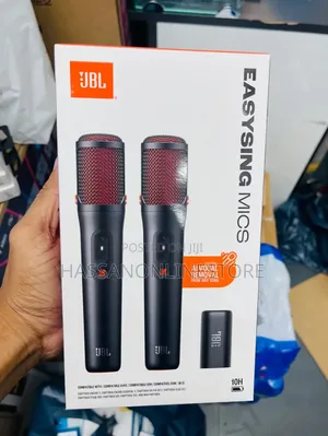 JBL Easy Sing Mics Two Wireless AI-Powered Microphones