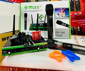 OMAX Wireless Microphone DH 744 Powerful 100 Meter Distance