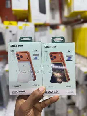 Green Lion Mirror Mag 5000mAh Power Bank With 20W Fast Charging