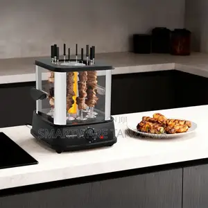 Porodo Grilljet Electric Rotisserie Kebab Grill, Auto-Rotating Skewers