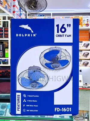 ​Dolphin 16" Orbit Fan (360° Oscillation) - Feni Ya Darajani/Ceiling